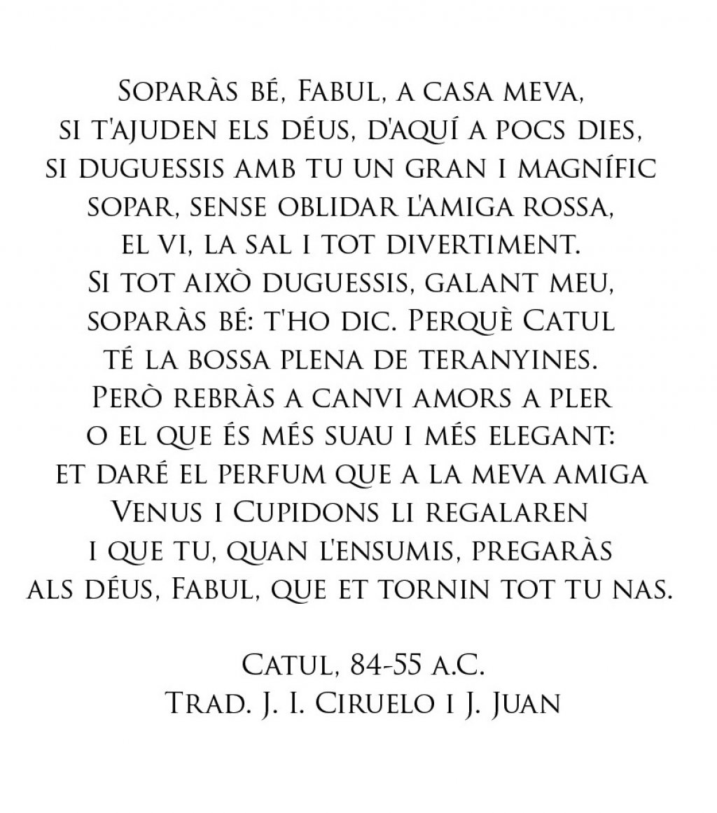 Poesía Catulo